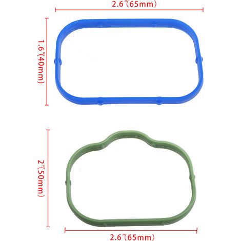 Obere und untere Ansaugkrümmerdichtungen, passend für Chrysler, Dodge, Jeep und Volkswagen 3.2 3.6L DOHC Motoren. (1/4)