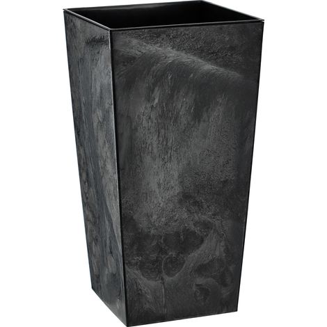 KADAX Blumentopf mit Einlage, 35 cm, Schwarz