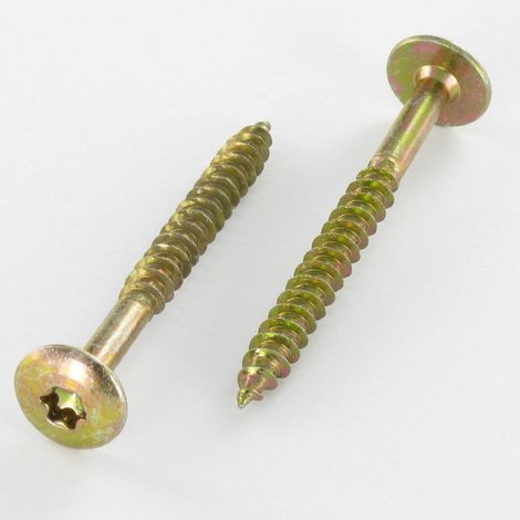 Vis Penture 6X60 Filetée sur 43 TORX T30 Diamètre de tête: 14 Bichromaté-1 pièce