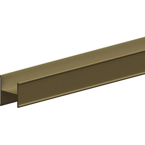 Profil en H SLID'UP 230 pour porte 19 mm - 1,8 m - bronze (1/5)