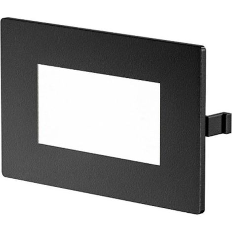 Segnapasso incasso gea led ges2131 led ip54 grigio antracite policarbonato alluminio scatola 503