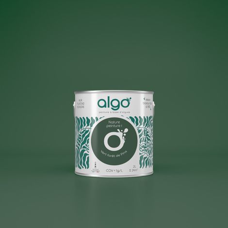 Peinture écologique Algo - Vert forêt de Pins - 2L / Satin (1/4)