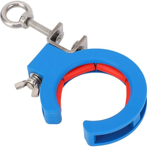 Rouleau guide-câble 65mm pince auxiliaire tirage de fil poulie pour angle intérieur extérieur bleu (1/5)