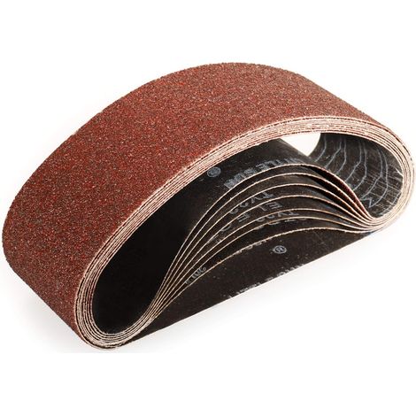 Bandes Abrasifs 75x533 mm-8 Pièces de 40 Grain Bande Ponceuse pour Ponçage et Polissage avec à - (1/5)