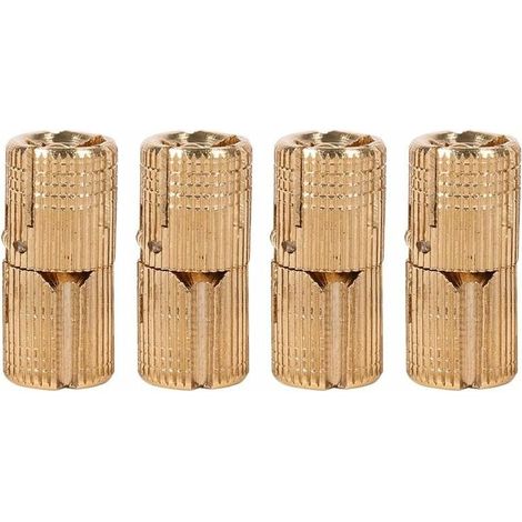 Bisagras invisibles de cobre puro de 14 mm para joyeros, cajas de regalo y encimeras (4 unidades, 14 mm) (1/5)