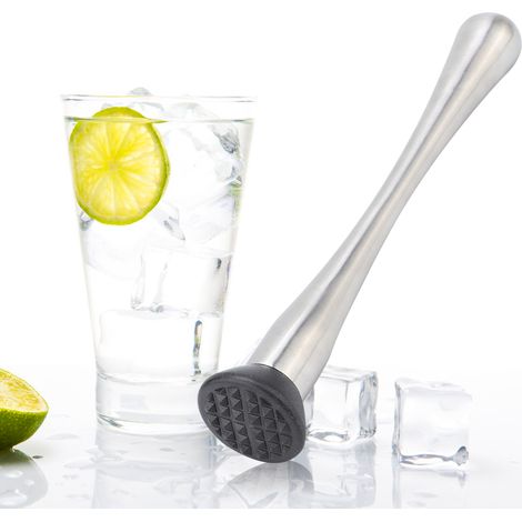 Pilon à cocktails en acier inoxydable, pilon à glace durable, marteau mélangeur à boissons (1/5)
