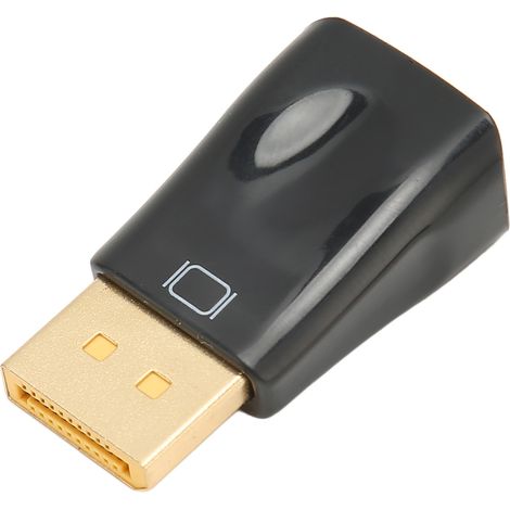 Adaptateur DisplayPort vers VGA 1080p 60Hz, Convertisseur Mâle-Femelle pour Écran PC, Vidéoprojecteur, Téléviseur HD (1/5)
