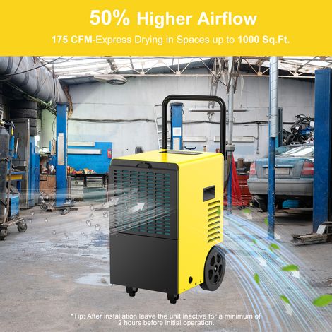 DAHTEC Industriel Electric Air Dehumidifier (max. 30 L/day), with 7 L Large Capacity Tank and Drainage, Suitable for Cellars and Rooms Up to 90 sqm/230 cubic meters (1/5)