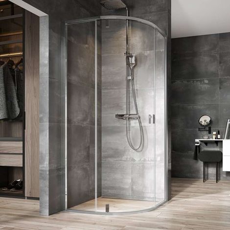 Ravak Nexty - Cabina doccia a quarto di giro, 90x90 cm, cromo/vetro trasparente 3O677C00Z1