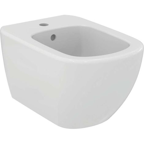 Bidé suspendido blanco brillo con fijaciones ocultas - Ideal Standard Tesi (1/5)