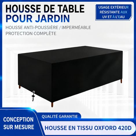 Housse de protection pour mobilier de jardin en tissu Oxford 420D noir 250cm250cm90cm 250cm 90cm 100 g – Livraison gratuite (1/5)