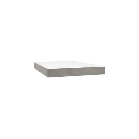 Matelas de lit à ressorts ensachés Gris clair 140x200x20 (1/5)