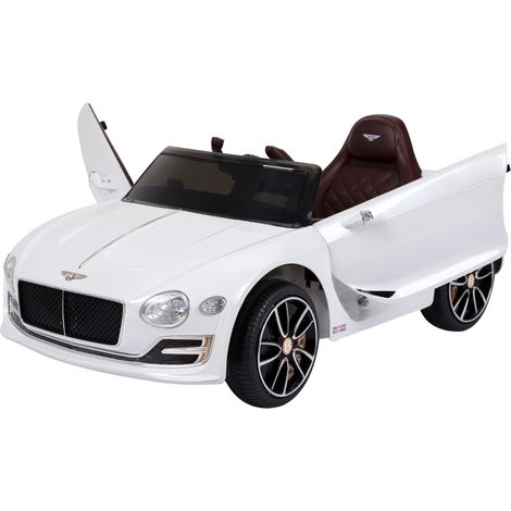 Kids Electric Car Kids Ride on Toys W/ LED Lights-White