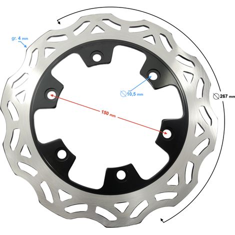 Vorderradbremsscheibe Hyper 125 (1/2)