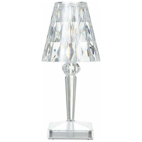 Lampe De Table En Cristal De Diamant, Lampe De Chevet Veilleuse Atmosphere Chambre, Temperature/Luminosite Reglable, Pas De Batterie, Chargement Usb - Pas de batterie, type usb (1/4)