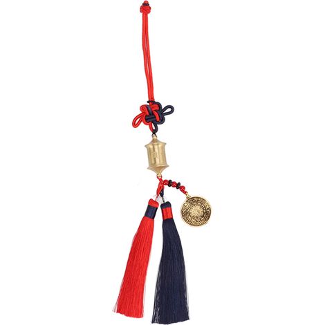 Buddhist Car Pendant Brass Scripture Amulet Safe Auspicious Hanging Decoration Accessories (1/5)