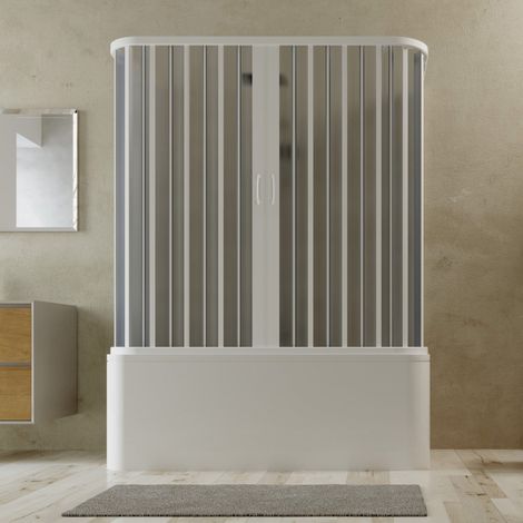 Box sopravasca a 3 lati in pvc a soffietto h 150 mod. Tagete con apertura centrale 70x150x70 cm