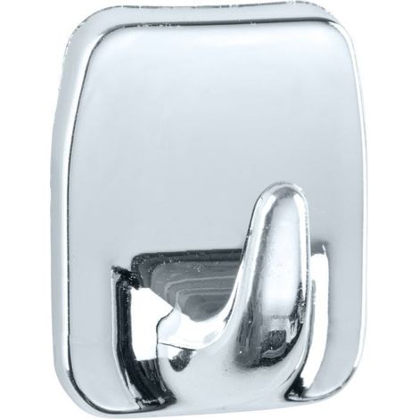 Wenko Universal-Haken Kunststoff, chrom, 2er-Set Handtuchhaken