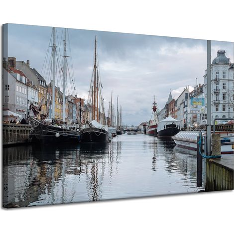 Leinwanddruck Architektur Kopenhagen 120x80 cm Dänemark Europa Hauptstadt
