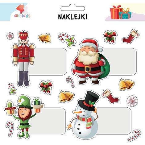 Pegatinas de regalo de Navidad 6