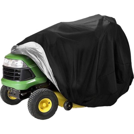 Housse de protection pliable pour tondeuse à gazon, imperméable et résistante, protection UV et poussière, avec sac de rangement, pour équipement de jardinage extérieur, polyester soyeux, noir 1406692 (1/4)