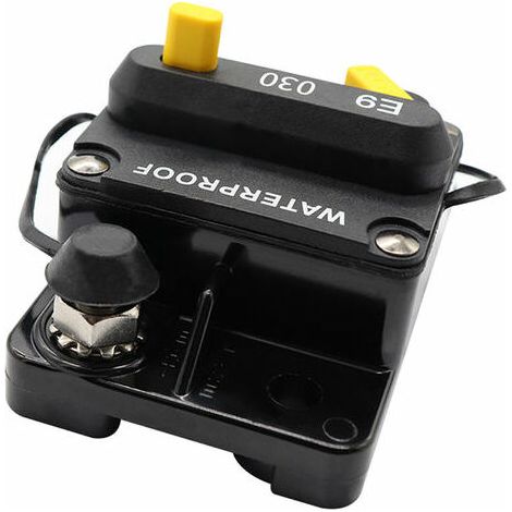 Disjoncteur 30A double batterie réinitialisation manuelle IP67 étanche 12V 24V fusible (1/5)