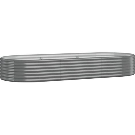 Maison Exclusive - Hochbeet Verzinkter Stahl 249x100x36 cm Grau