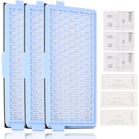 Lot de 3 filtres HEPA pour aspirateurs Miele – Filtre moteur et filtre Active AirClean – Compatible S4 S5 S6 S8 C2 C3 C1 S4000 S5000 S6000 S8000 (1/5)