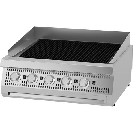 Premium Chargrill - 5 Zones - Double - Prof. 90 cm - Gaz - Maxima