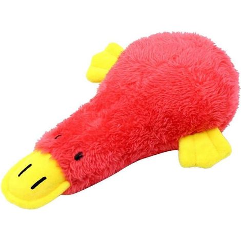 Canard en peluche pour chiens - un jouet qui couine, un hochet pour chiot, un jouet à mâcher pour animaux de compagnie et des accessoires pour chiens. (1/4)