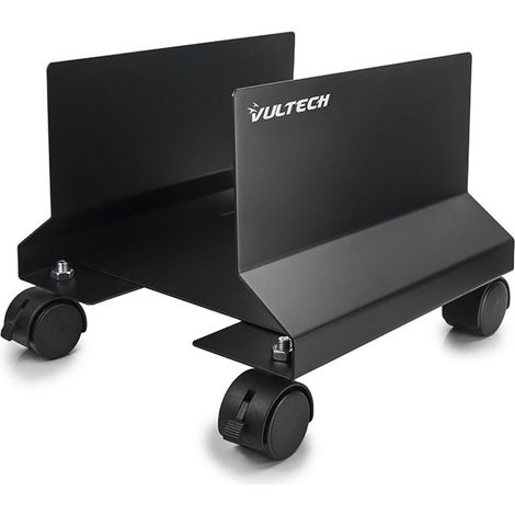 Chariot Porte PC, Aluminium, 4 Roues, Noir (1/5)