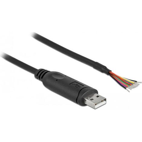 Cable delock usb 2.0 tipo a a serie rs-232 con 9 extremos de cable abiertos (1/2)