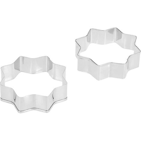 Lot de 2 emporte-pièces en acier inoxydable pour Halloween, moules à biscuits DIY, outil de cuisine pour la pâtisserie (toile d'araignée) (1/3)