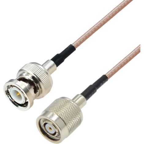 Cavo pigtail con connettore BNC / connettore TNC-RP RG316 da 1 m