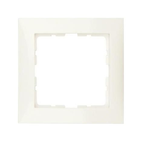 Rahmen für 1-Element-Mechanismus aus der Serie „Berker S1“ IP20 80,5x80,5x9,5mm polarweiße Farbe (1/5)