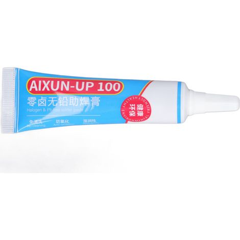 Pâte à souder flux décapant, soudure facile étamage faible résidu 10cc, entretien électronique, maintenance circuit imprimé. (1/5)