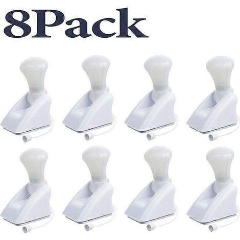 Lot de 8 lampes de chevet intelligentes pour la maison, mini ampoules à enrouleur, veilleuses à piles pour TV (1/5)