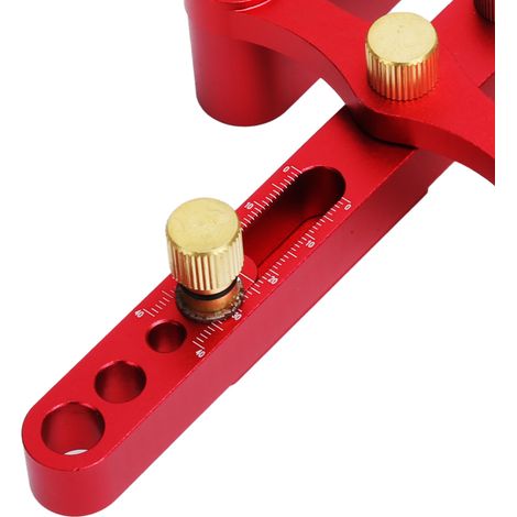 Positionneur de Perçage Précis avec Échelle pour Bois DIY Outils de Menuiserie - KZQ (1/5)