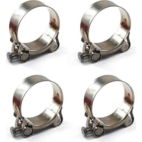 4 Stück 52-55 mm T-Bolzen-Schlauchschellen aus Edelstahl 304 (1/5)