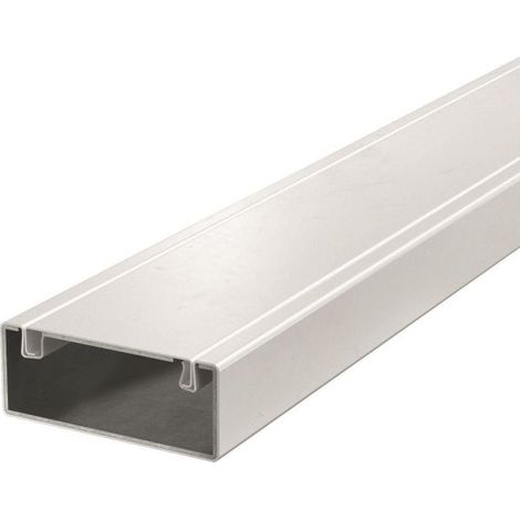 OBO Bettermann Installationskanal Metall mit Brandschutzgewebe 40x100x2000 Stahl pulverbeschichtet reinweiß RAL ..., 2 Meter, 7218006 (1/3)