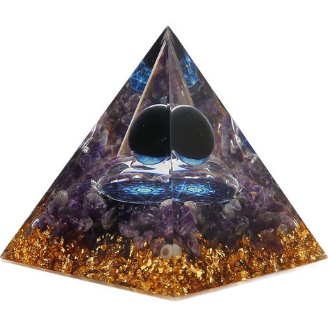 Pyramide de Cristal Élégante pour Décoration de Bureau, Salon et Chambre (1/5)