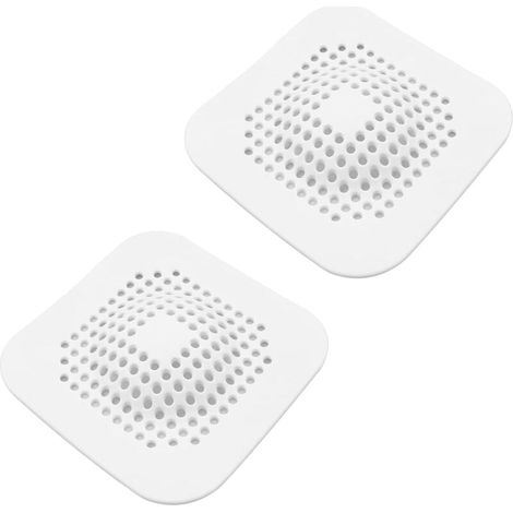 2 pièces Filtre Baignoire Cheveux Filtre Évier en Silicone Filtre Attrape Cheveux Douche,Filtre Evier de Cuisine avec Ventouse,pour évier de Cuisine,Salle de Bain,( Blanc) (1/5)