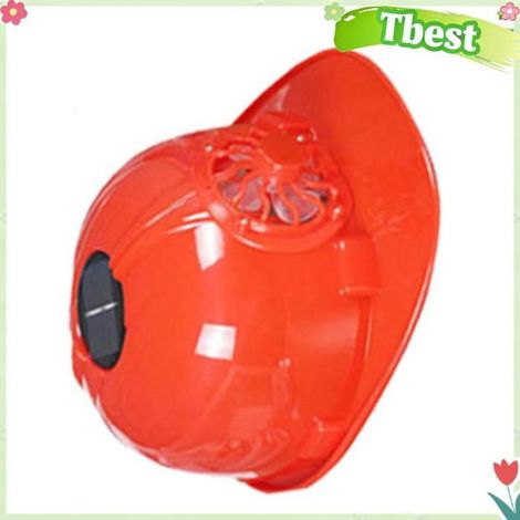 Tbest Casque de sécurité pour ventilateur Casque de sécurité avec ventilateur, refroidissement , quincaillerie anti-bruit Rouge (1/5)