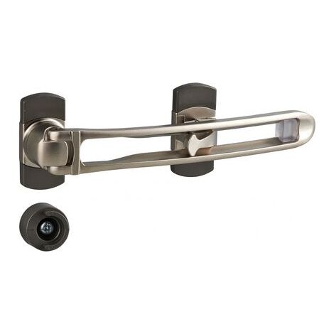 THIRARD - Entrebailleur pour porte d'entrée, taquet d'arrêt, 169mm, nickelé - THIRARD (1/3)