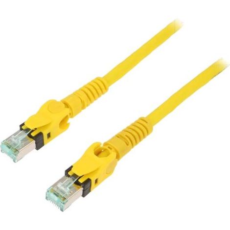 Cable reseau RJ45 male S-FTP Cat 6a jaune - 3m