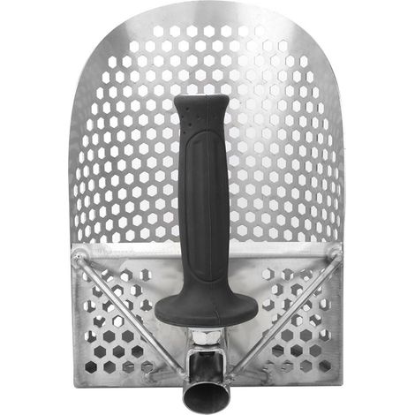 Pelle à sable en métal pour détection d'or et d'argent, outil de chasse avec trou hexagonal, modèle robuste pour terrain sec. (1/5)