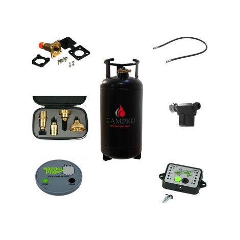 Pack CAMPKO Kit Bouteille GPL 36L + Jauge et Afficheur Bluetooth + Lyre 0.5m Camping-Car (1/5)