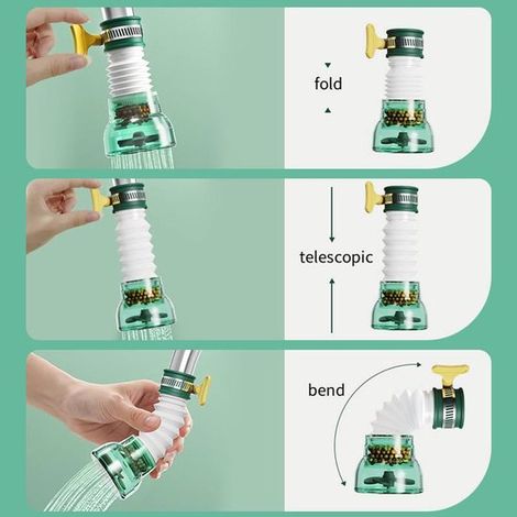 Filtros para grifo, Filtros resistentes a rociadores, Filtros de agua universales, Embalaje ecológico ligero de lujo de 1 unidad (1/5)