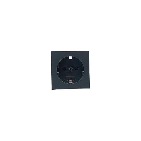 GIRA 492128 ABDECKUNG FÜR SCHUKO-STECKDOSE 16 A 250 V MIT SHUTTER SYSTEM 55 ANTHRAZIT