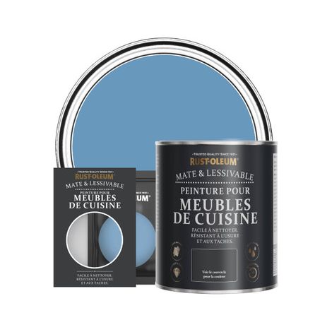 Peinture pour Meubles de Cuisine, Finition Mate - Bleuet (1/3)
